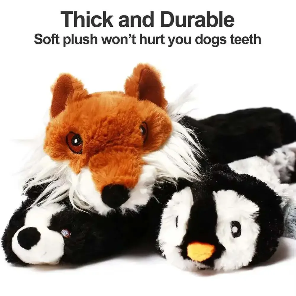 New 45Cm Simulated Animal Holster No Stuffing with Squeakers Dog Chew Toy Durabl